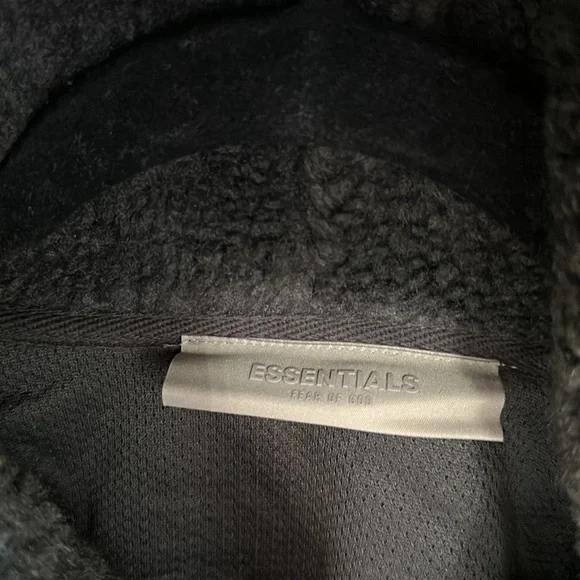 NWT Fear of God Essentials Polar Fleece Half Zip Hoodie